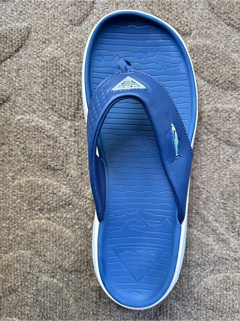 Columbia Men's Boatside Fish PFG Flip Flops Size 10